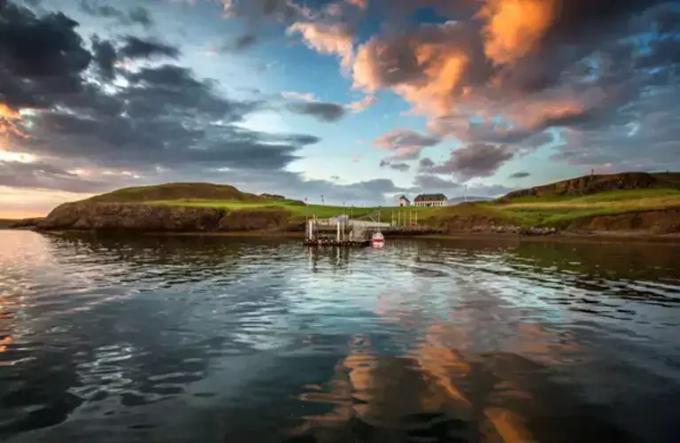 Viðey Island on a beutiful day